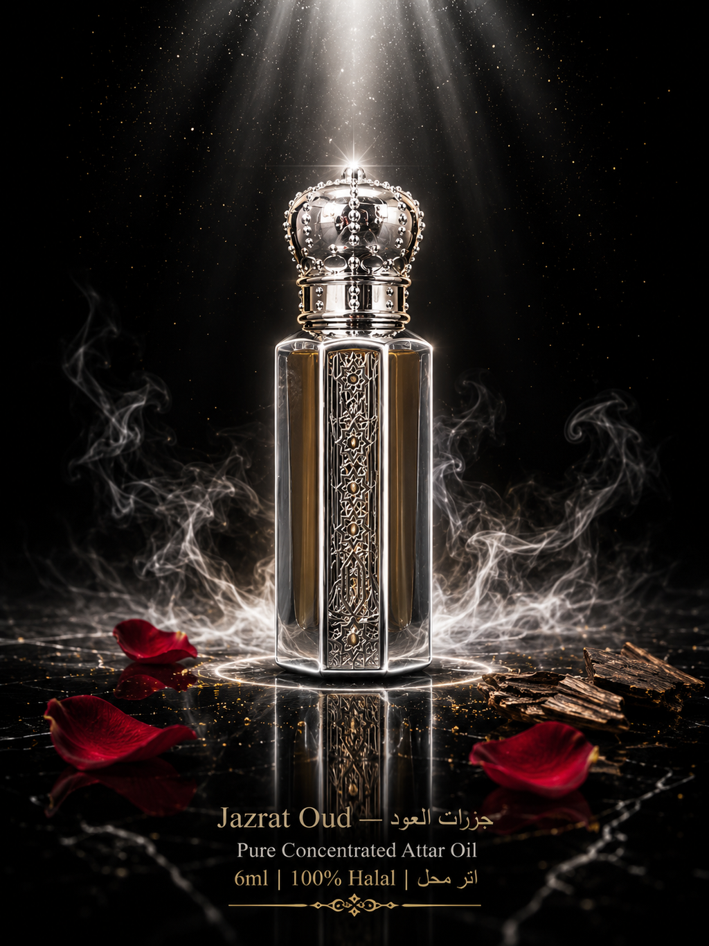 Ittr Mahal Jaz Al Oud Attar (Perfume Oil) – 12ml | Rich Oudy Fragrance