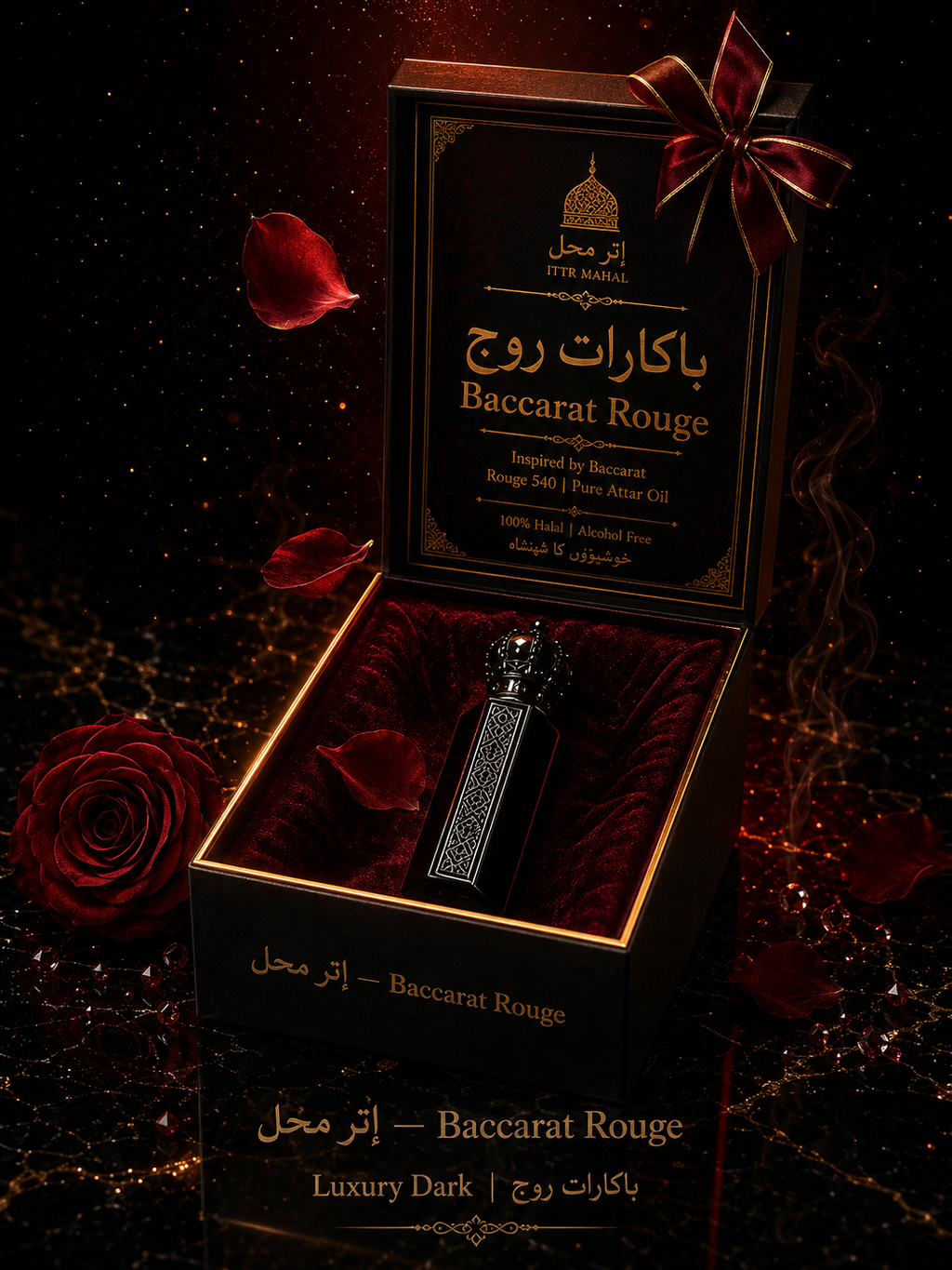 Ittr Mahal Baccarat Rouge Attar (Perfume Oil) – 12ml | Best Seller